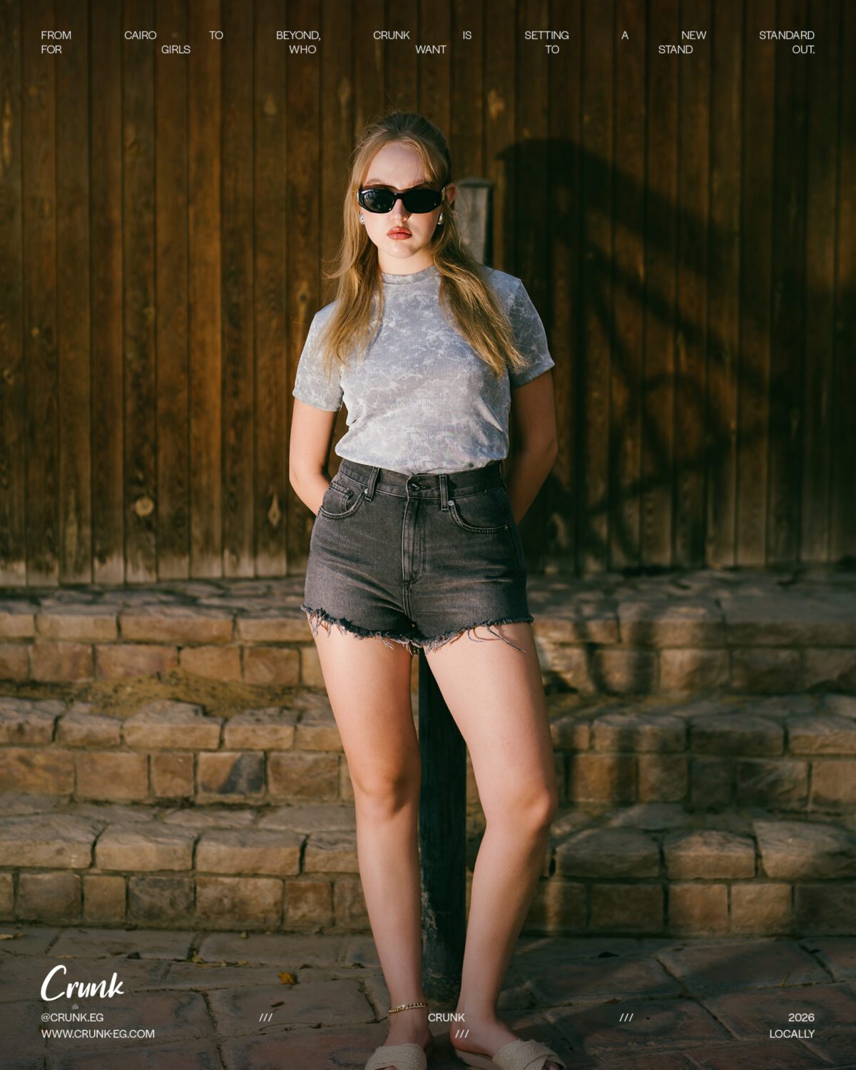 Crunk Ripped Denim Shorts