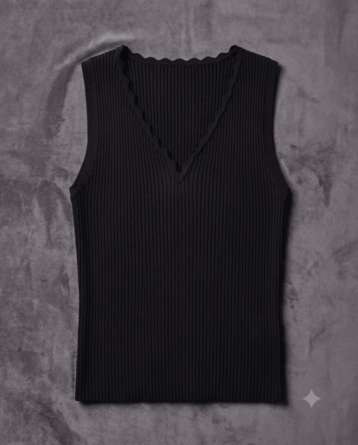 Black knitted  top