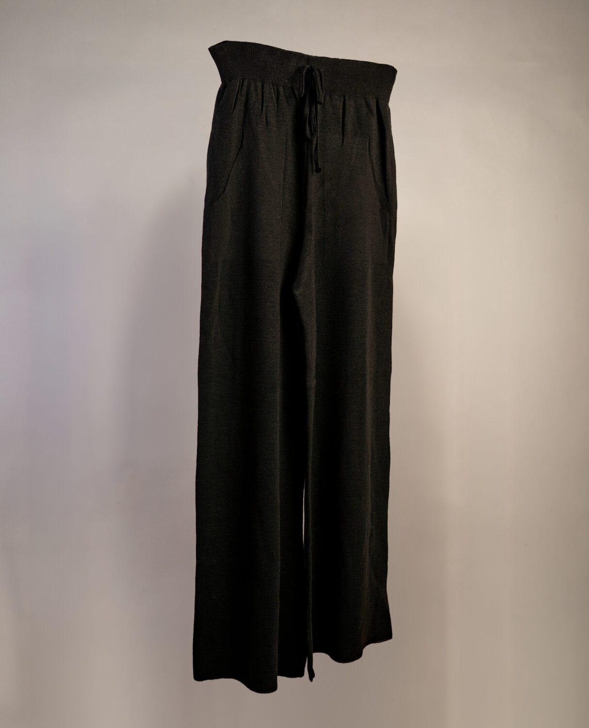Crunk Black Knitted pants   – Free size