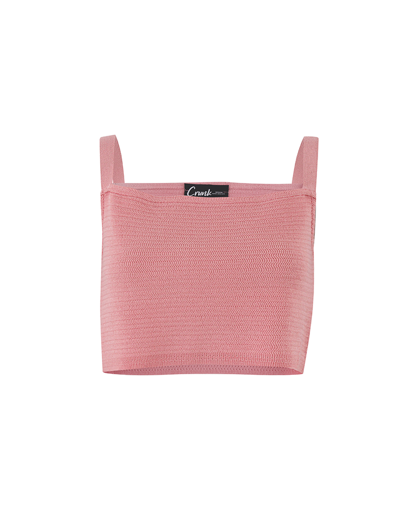 Tricot short set pink