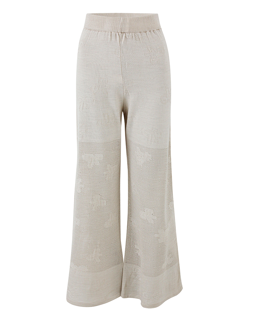 beige Tricot pants