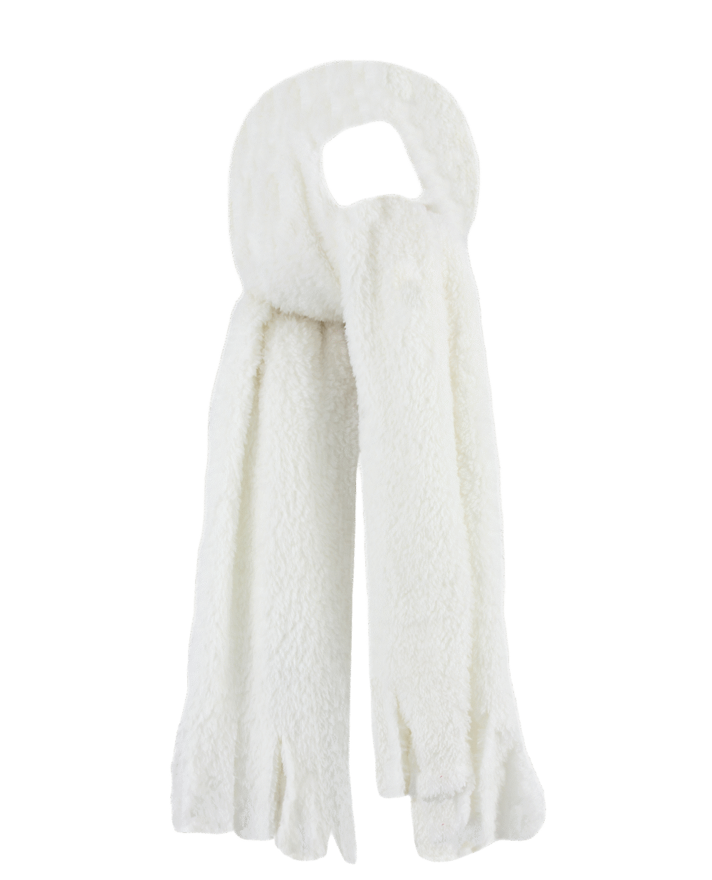 Crunk Fluffy White Shawl