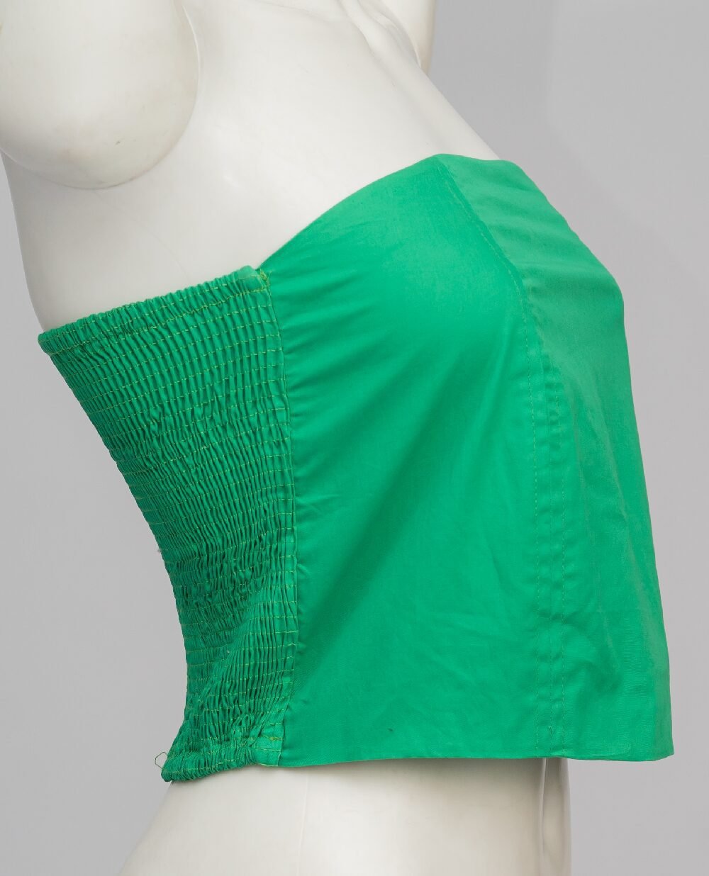 Crunk Strapless Green Top